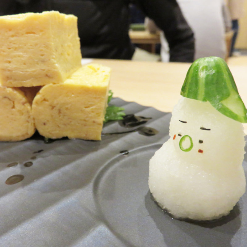 お寿司屋さんの出汁巻き玉子(茶碗蒸し本舗稲穂中洲)