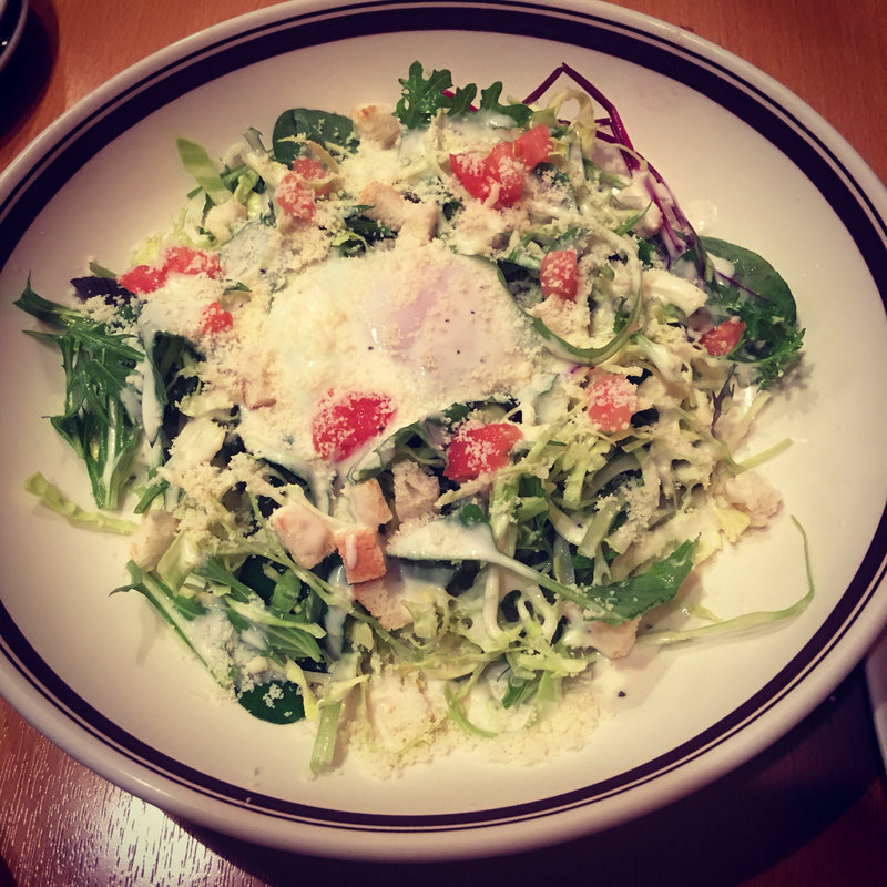 温玉のっけシーザーサラダ(おふたりサラダ)(リベル （洋食堂リベル）)