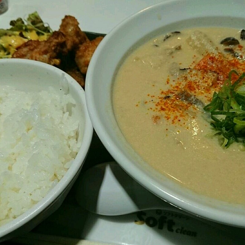 かす汁定食(麺とかき氷 ドギャン)