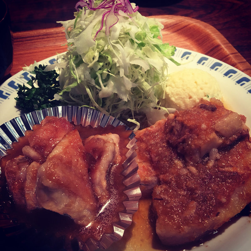 コンビ(伊坂煮、ガーリックチキン)(ローマの太陽 二本松店 )