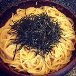 タラコといかと納豆のスパゲッティ(チャンプ（champ）)