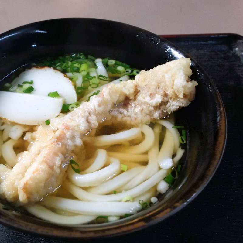 かけそのまま+ちくわ天(手打ちうどん　よこい )