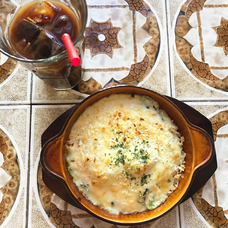 自家製ホワイトソースのドリア(シマダカフェ神楽坂)