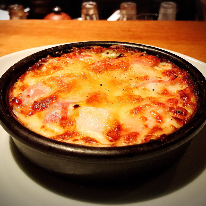 下仁田葱と粒貝グラタン(高太郎 （こうたろう）)