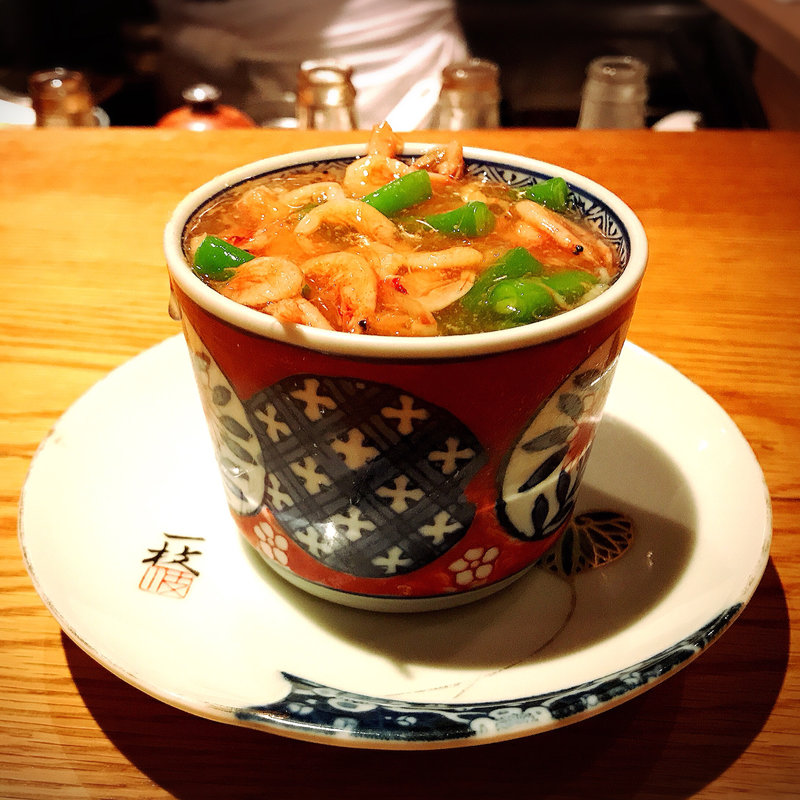 桜海老と白子茶碗蒸し(高太郎 （こうたろう）)