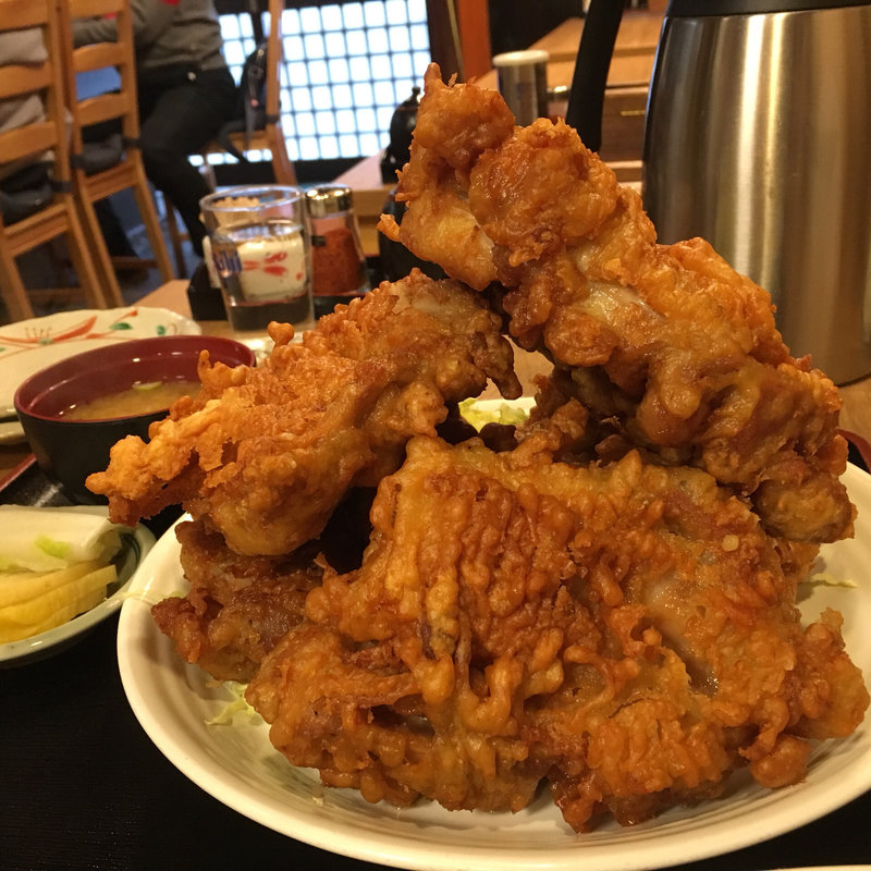 鶏のからあげ定食  5個（ライス大）(福味（ふくみ）)