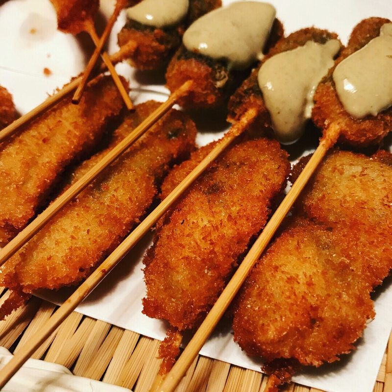 牡蠣の串カツ(串八 四条大宮店 )