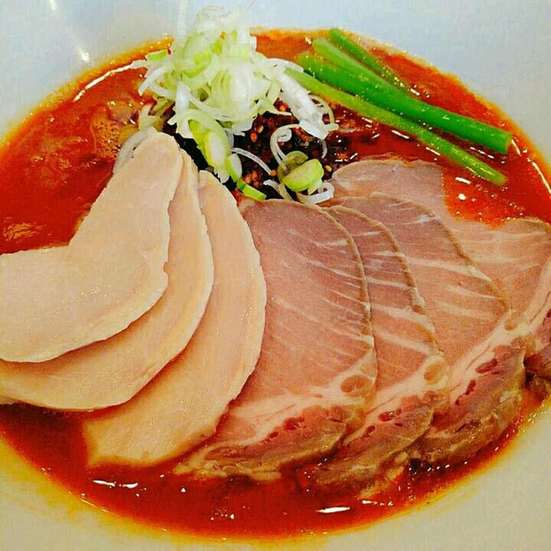 濃厚魚介ラーメンラー油Mixチャーシュー増(麺や福はら)