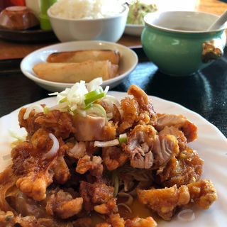 油淋鶏定食(四川料理 蘭梅 尾崎店)