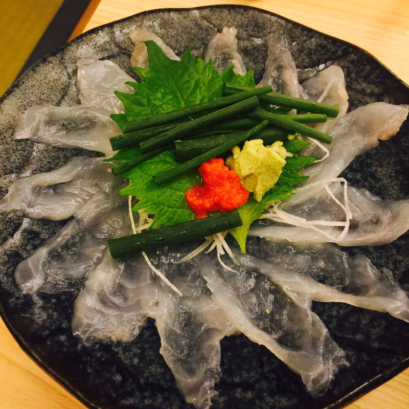 ふぐ刺身(磯平 大井町すずらん通り店)