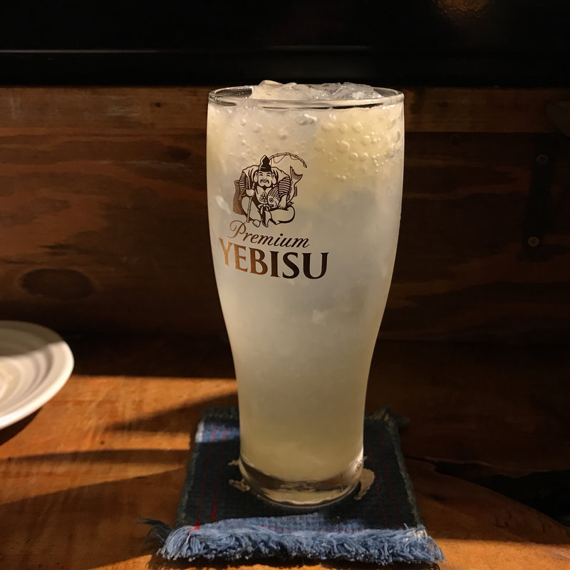 グレープフルーツサワー(いか玉焼と串カツ マハカラ)