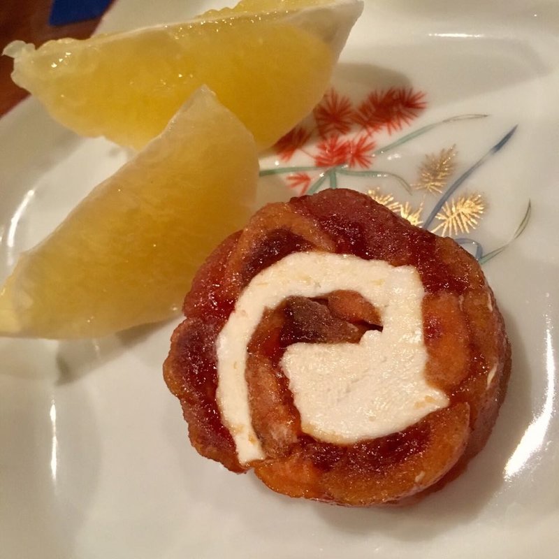 日本酒風味の干し柿 クリームチーズ巻(コノ花まひろ )