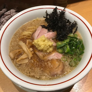 背脂生姜醤油ラーメン(生姜醤油専門 我武者羅 幡ヶ谷本店)