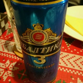 バルチカ ロシアビール(アルコール4.5)(ロシアレストラン スカズカ)