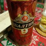 バルチカ ロシアビール(アルコール8%)(ロシアレストラン スカズカ)