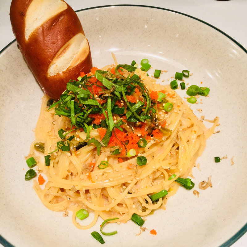 高菜と明太子パスタ(WIRED CAFE 武蔵小杉東急スクエア店)