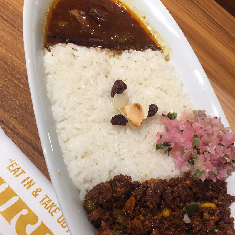 ビーフカレー＆キーマカレー(カリーアップ ルミネ新宿店)