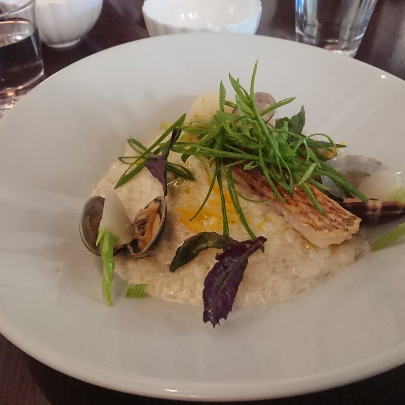 本日のリゾット（あさりのリゾット 鯛添え）(Cafe1894)