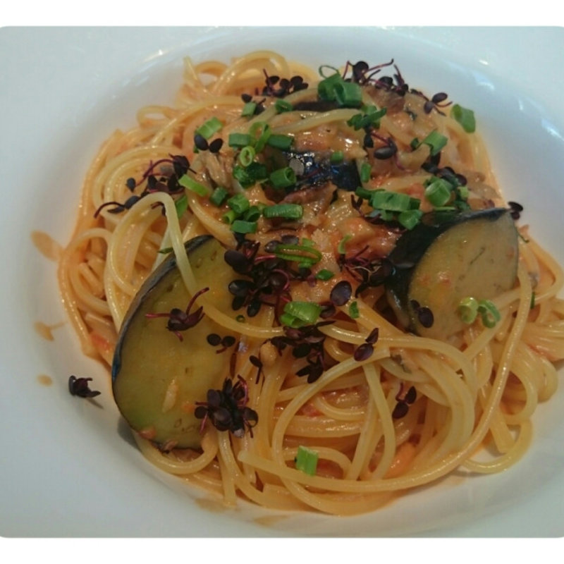 週替わりメニュー　（穴子と揚げ茄子のウニクリームパスタ）(東京ビアホール&ビアテラス14)