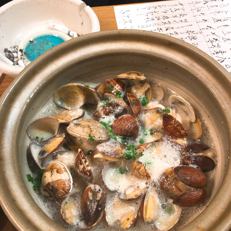 あさりバター(謙徳蕎麦家 エンゼル店)