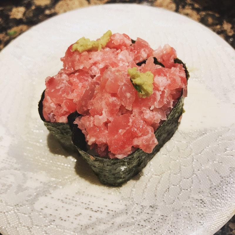 上とろたたき軍艦(がってん寿司 綾瀬店)