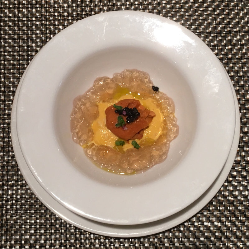 雲丹とキャビアのジュレ(ブラッスリー ハルナ （HARUNA brasserie）)