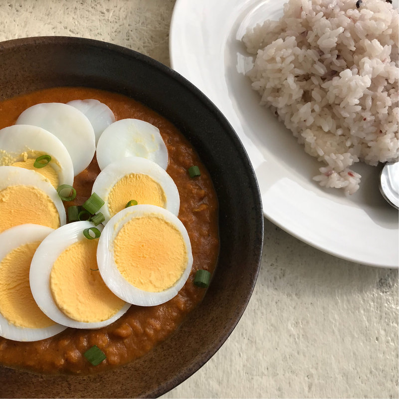 キーマエッグカレー(食堂かりか )