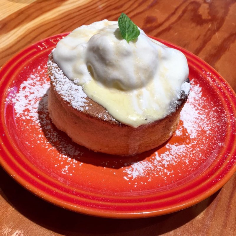 ふわふわ厚焼きパンケーキ〜メープル＆ホイップ〜(ハンズカフェ ピオレ明石店)