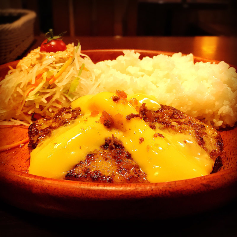 チーズバーグディッシュ（150g）(びっくりドンキー新宿靖国通り店)