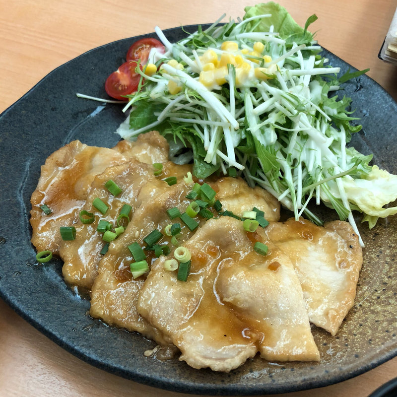 生姜焼き定食(湯あがり茶屋 富士)
