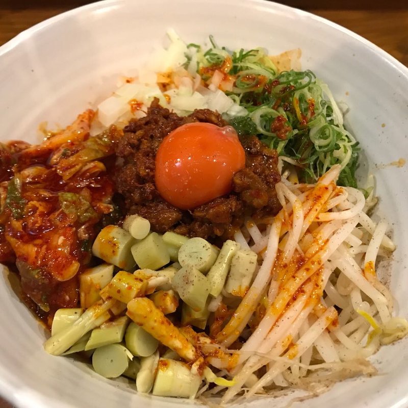 いかれた手揉み辛まぜそば(いかれたヌードル フィッシュトンズ （いかれたNOODLE Fishtons）)