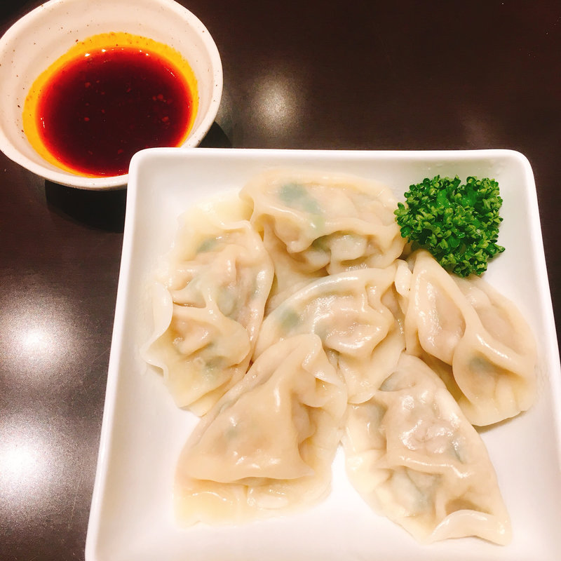 ニラ入り水餃子(千里馬 南翔小籠)