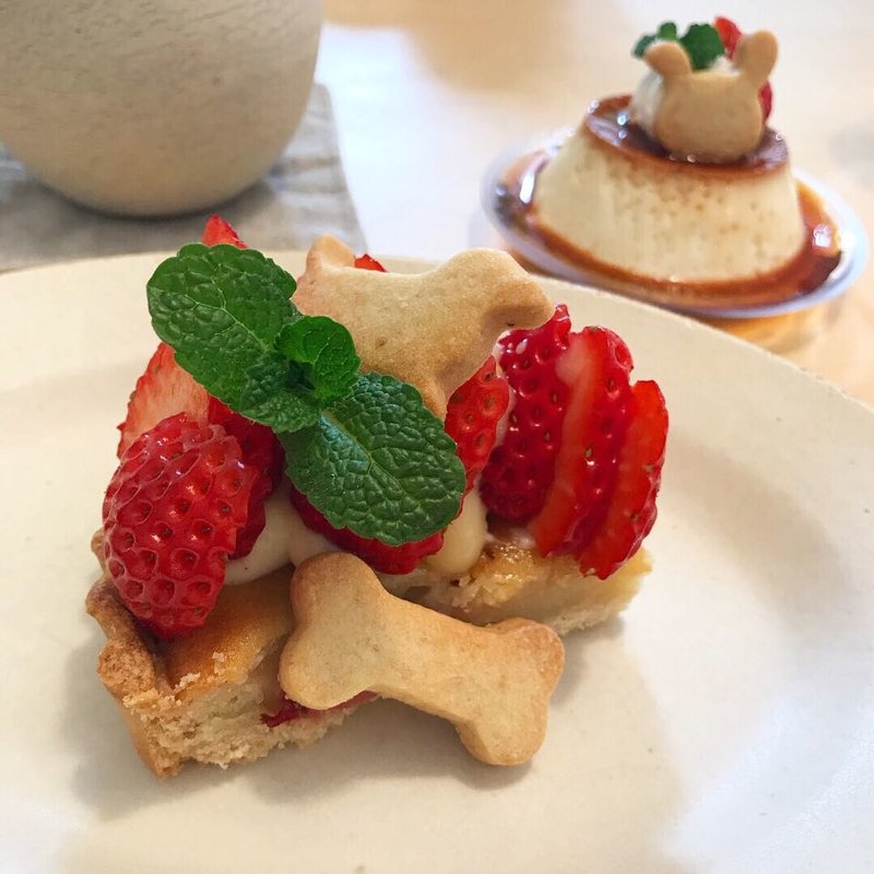 イチゴのタルト(cafe百音)