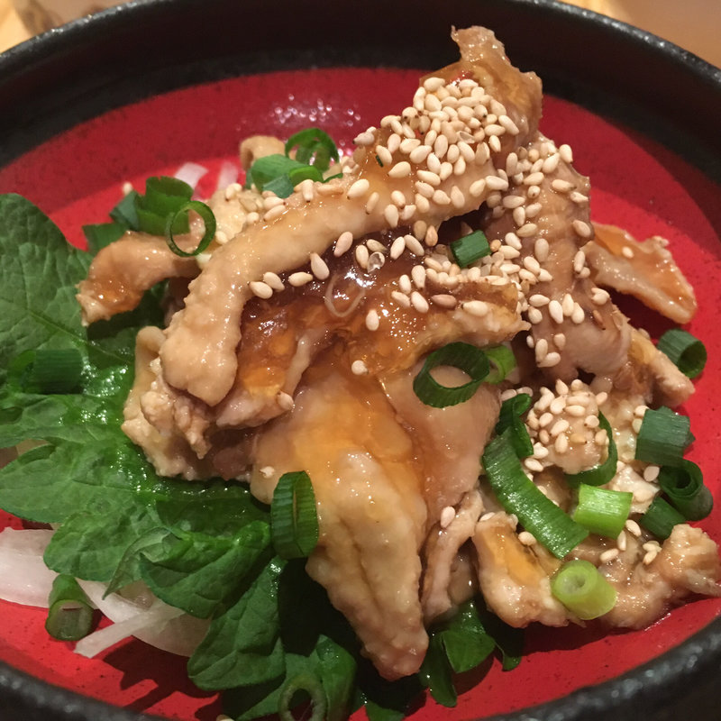 鶏皮ポン酢(神鶏 市ヶ谷店)