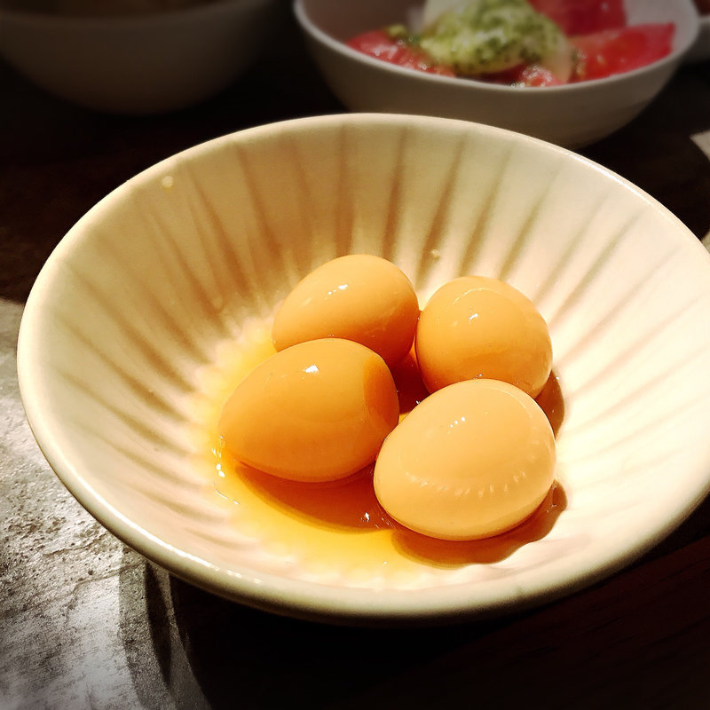 うずらの半熟味玉(しゃぶしゃぶ れたす 中目黒本店)