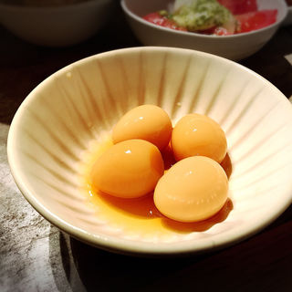 うずらの半熟味玉(しゃぶしゃぶ れたす 中目黒本店)