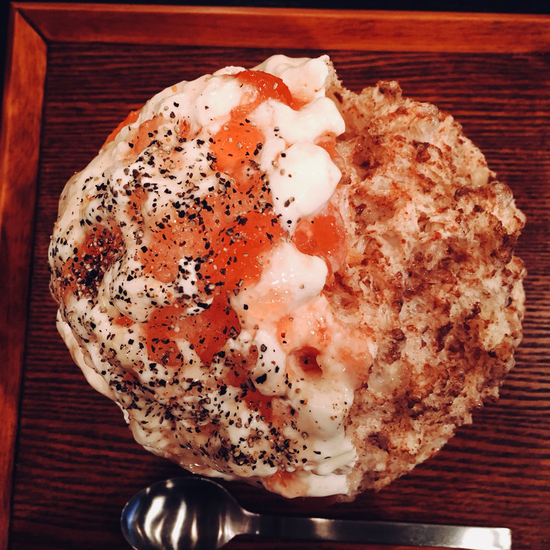 いちじくチーズはちみつ&マサラチャイ(かき氷Ryan )