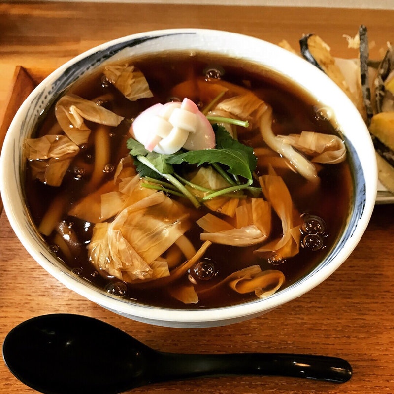 あんかけ湯葉うどん（中）(手打蕎麦 松永)