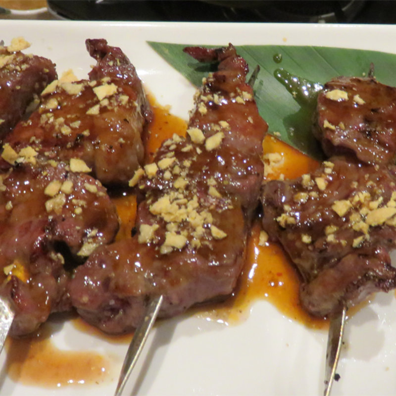 牛串 ガーリックソース 2本(元気が出る居酒屋よだれ屋)