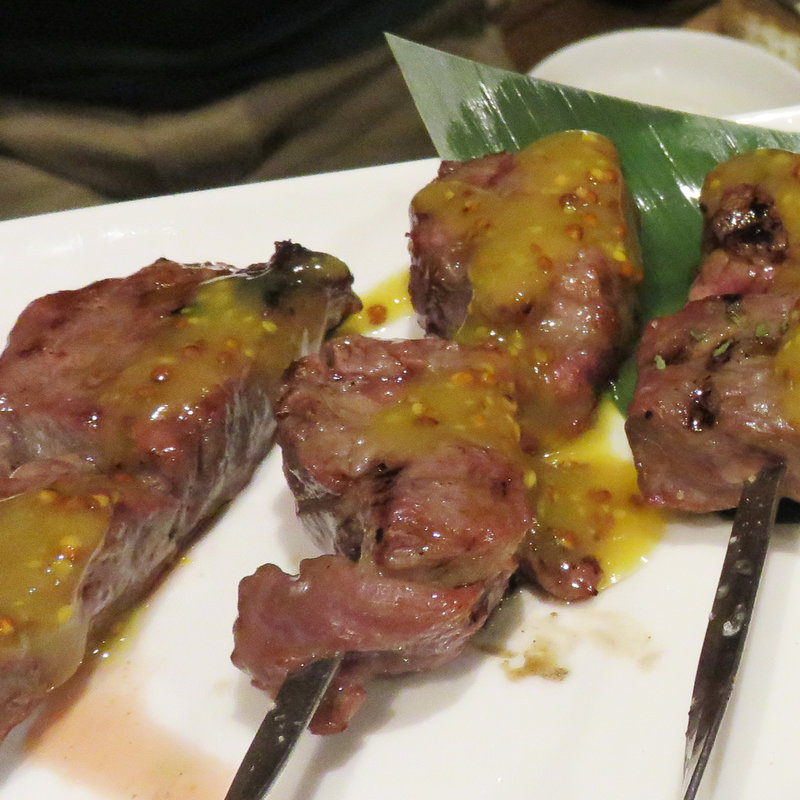 牛串 ハニーマスタード 2本(元気が出る居酒屋よだれ屋)