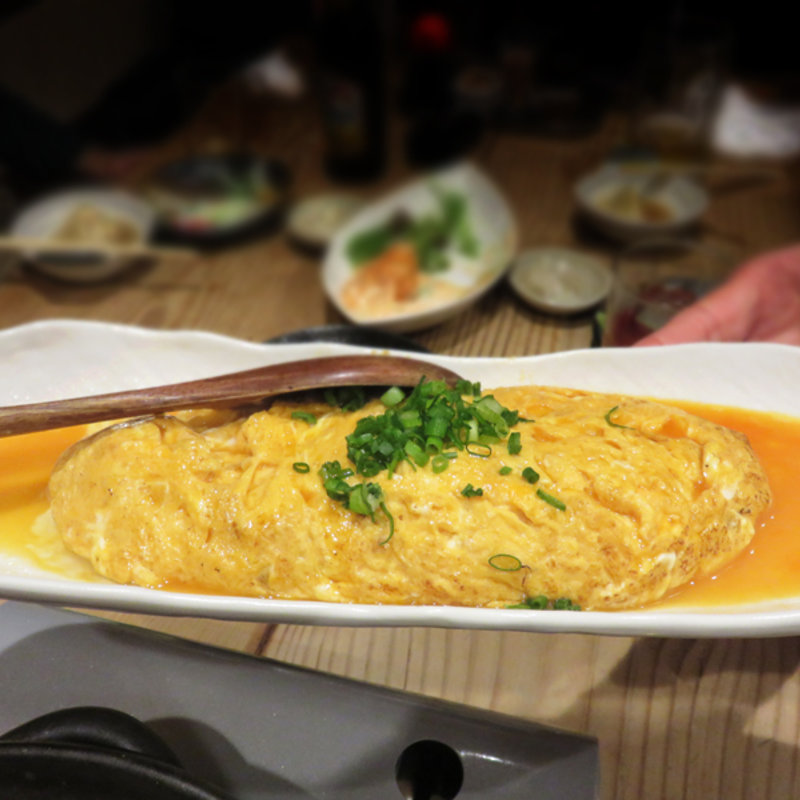 今から焼くタマゴヤキ(元気が出る居酒屋よだれ屋)