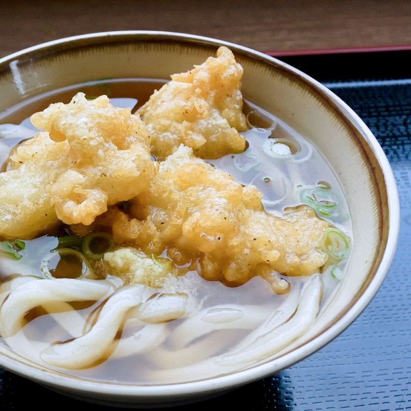 とり天うどん（かけ+とり天）(製麺七や 弘田店)