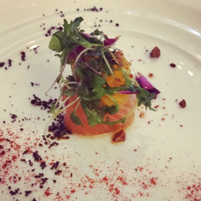 真鯛とスモークサーモンのロートロ 爽やかな柑橘ヴィネグレット(Bruno del vino （ブルーノ デル ヴィーノ）)