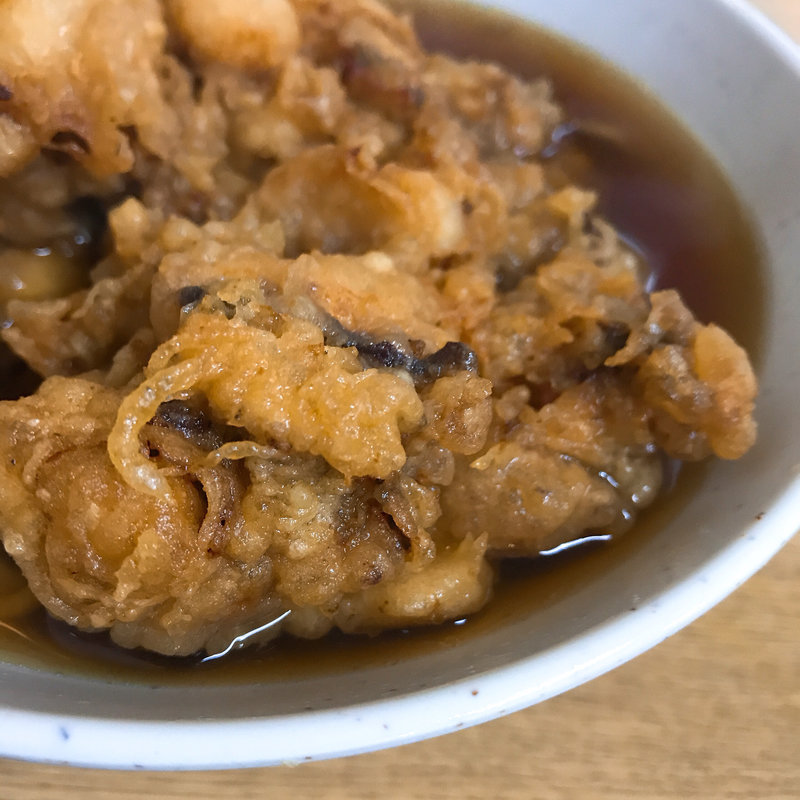 そば（小盛り）＋ジャンボゲソ天(一由そば )