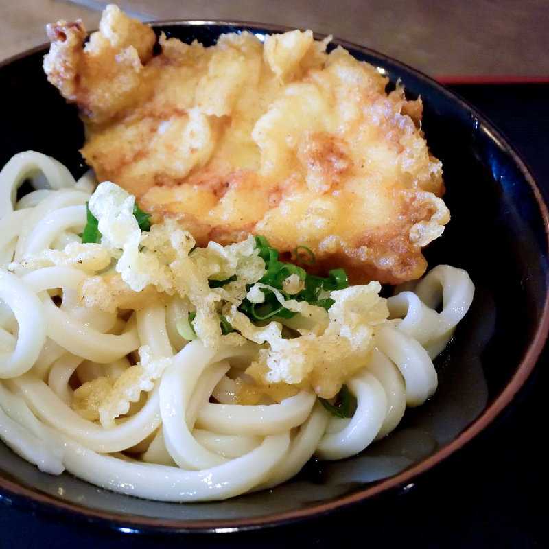 とり天ぶっかけ冷（ぶっかけ冷+とり天）(ヨコクラうどん )