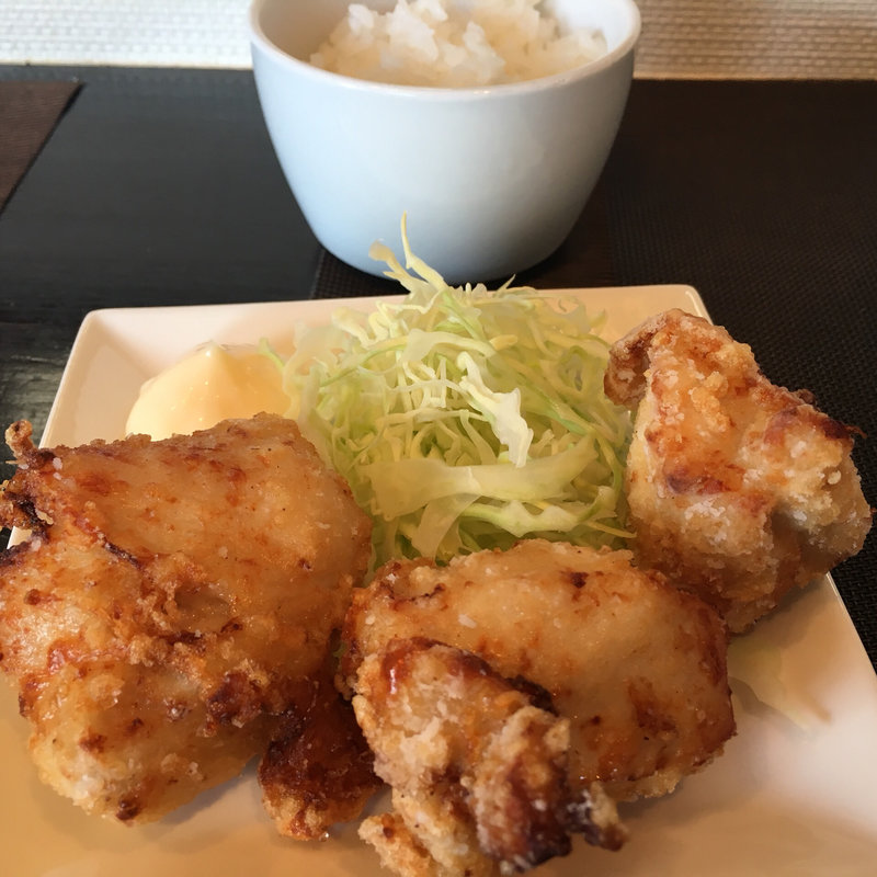 唐揚げセット(らーめん FLYINGチキン野郎)