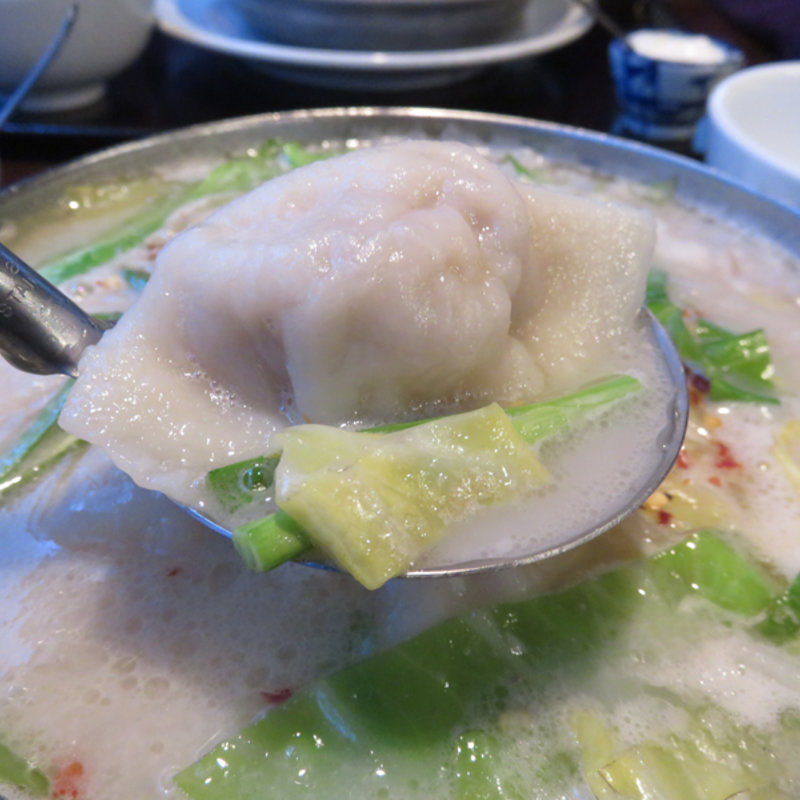 水餃子定食(餃子と中国家庭料理 老虎荘)