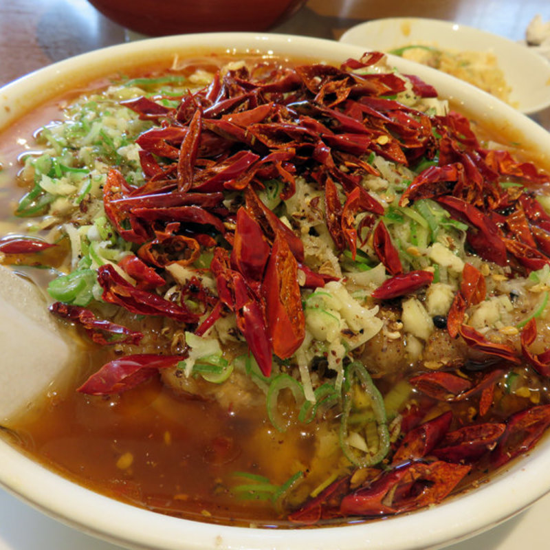 水煮肉片 小(成龍萬寿山 上海ラーメン本店)