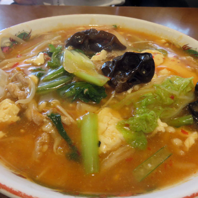 酸辣湯麺(成龍萬寿山 上海ラーメン本店)