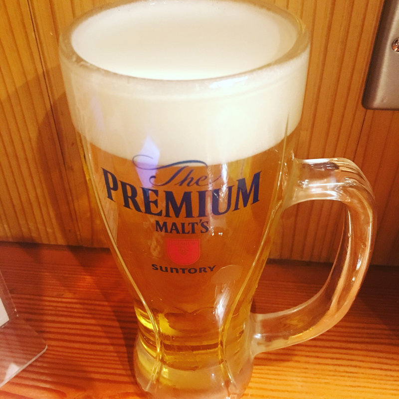 プレミアムモルツ 中ジョッキ(鳥貴族 御器所店)